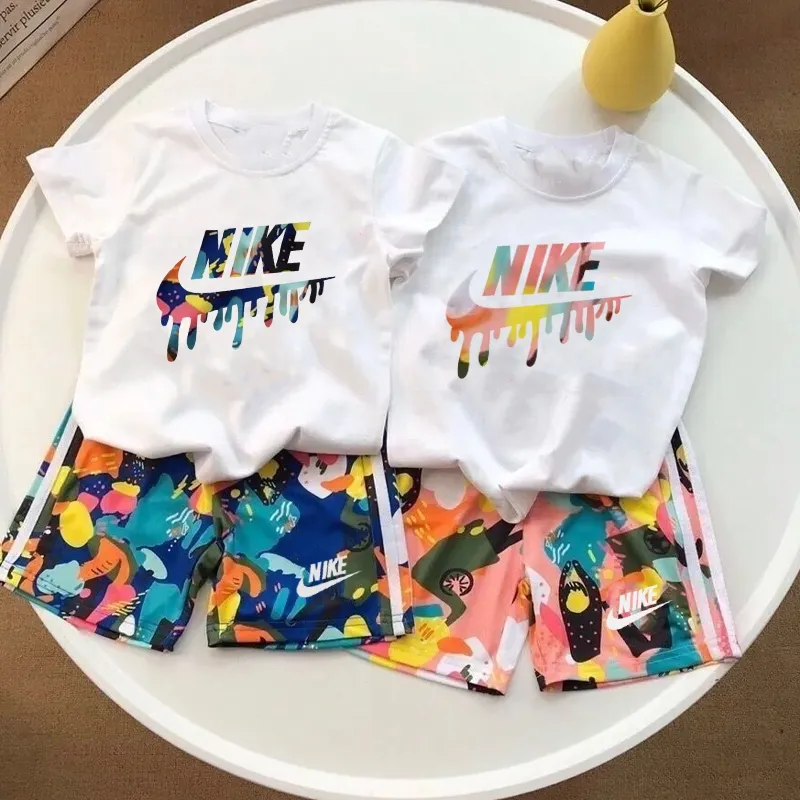 【90-160cm】二点セット 単品注文可 大活躍 合わせやすい スポーツ 着心地いい Tシャツ+ショートパンツ セットアップ