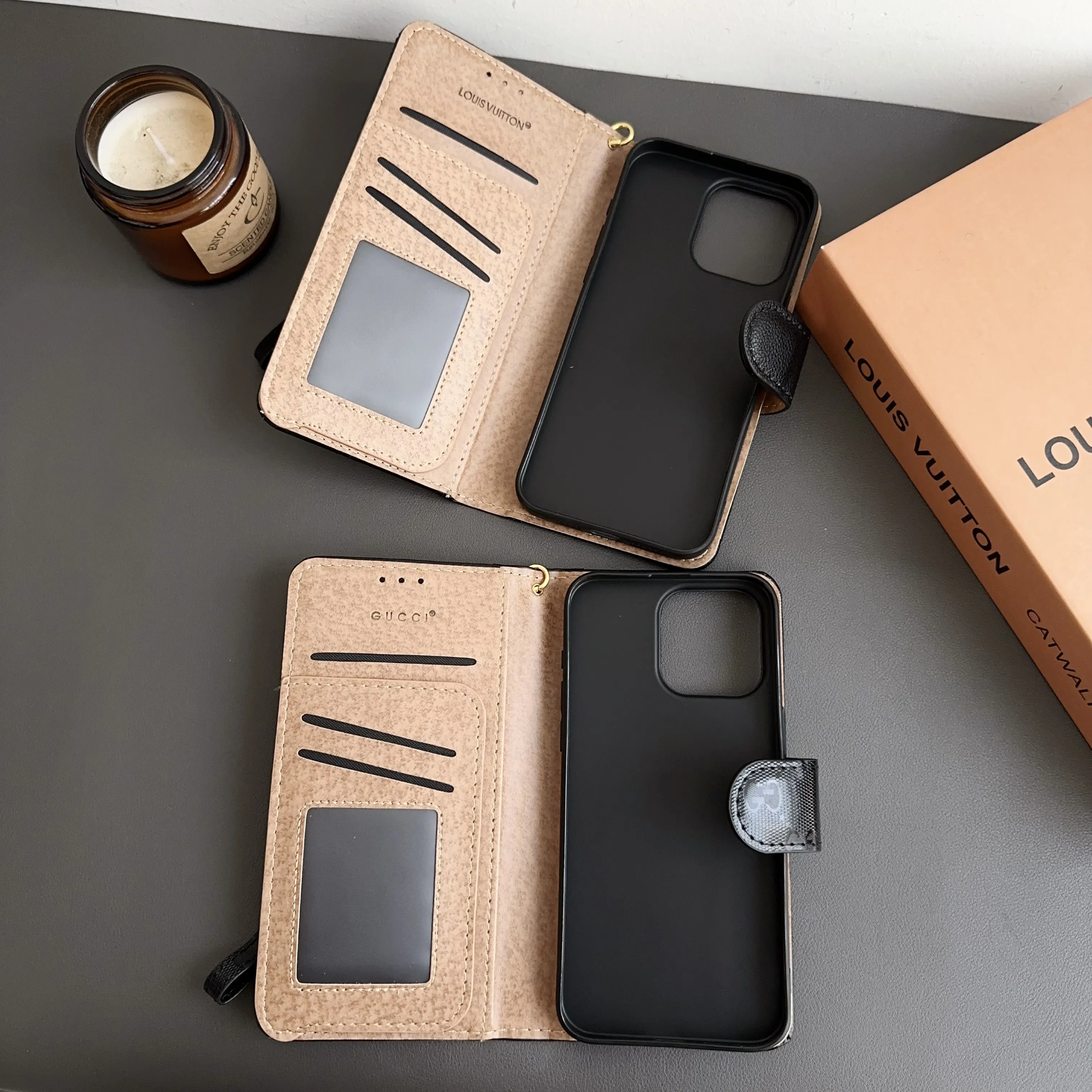 手帳型  カードホルダー スマホケース レザー 高品質 トレンディなブランド スマホケース